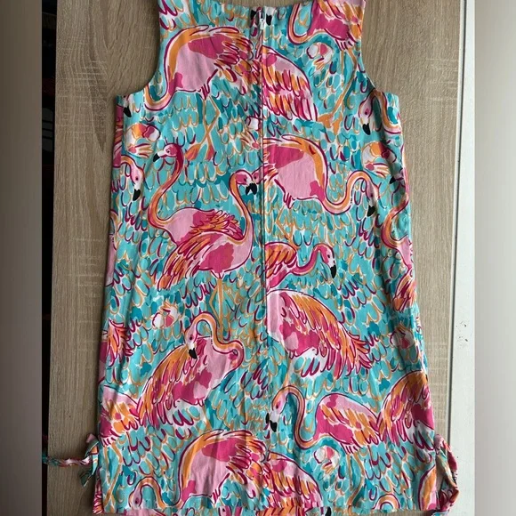 Lily Pulitzer Cotton Flamingo Print Mini Dress - Picture 5 of 7